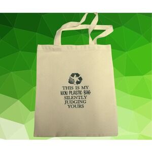 This is My Non Plastic Bag Silently Judging Tote Made By Jan of Sew Knot Right